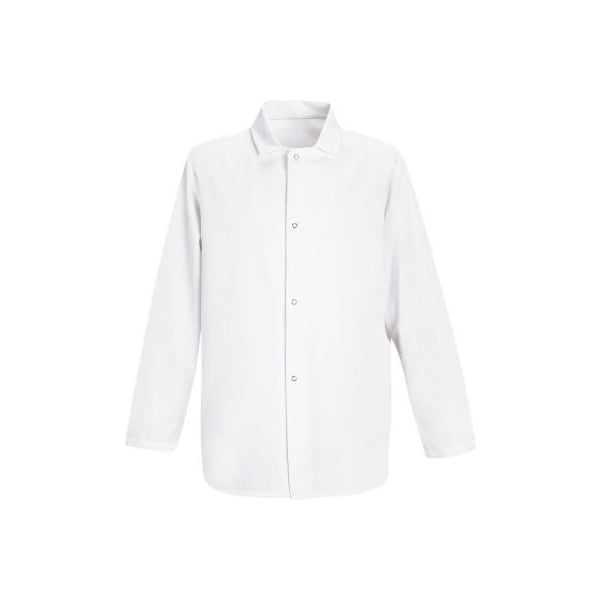 Vf Imagewear Red Kap Gripper-Front Short Butcher Coat, White, Polyester/Cotton, XL 0416WHRGXL - main